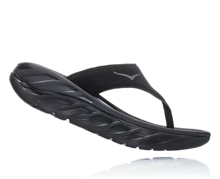 Sandale Hoka One One Ora Recovery Flip Femme - Noir - AJR-328157